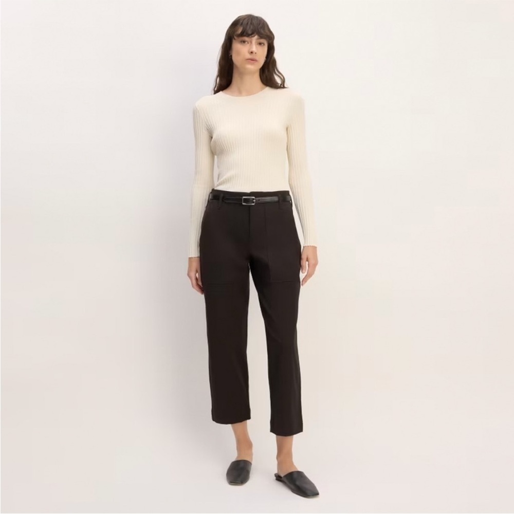 New! Everlane Bi-Stretch Utility Pants Black